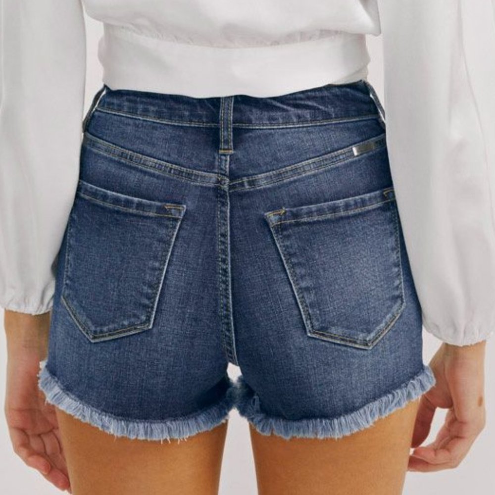 New KanCan High Rise Shorts Button - Picture 4 of 7